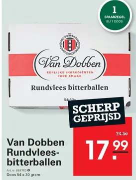 Aanbieding: Van Dobben Rundvleesbitterballen