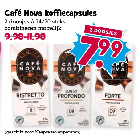 Aanbieding: Café Nova koffiecapsules