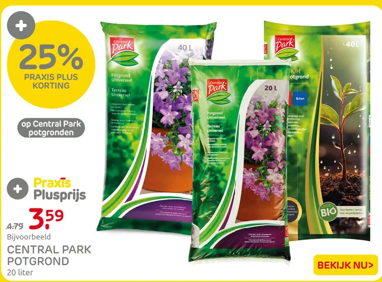 Aanbieding: Central park potgrond