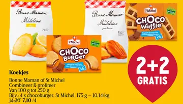 Aanbieding: Koekjes Bonne Maman of St Michel