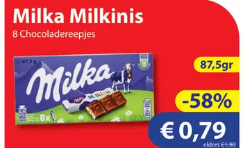 Aanbieding: Milka Milkinis