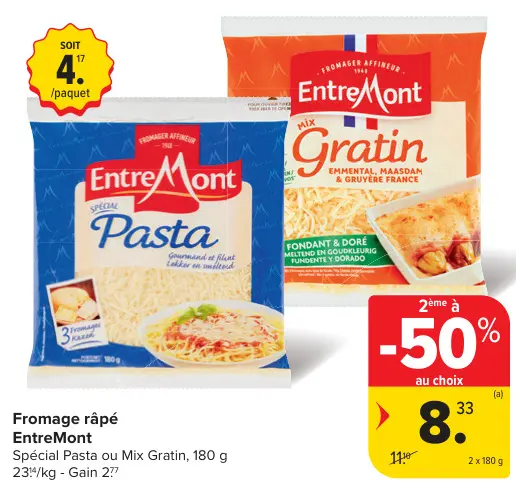 Offre: Fromage râpé