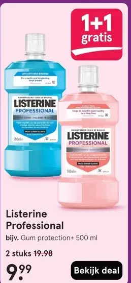 Aanbieding: Listerine Professional
