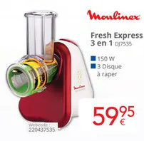 Offre: Fresh Express 3 en 1