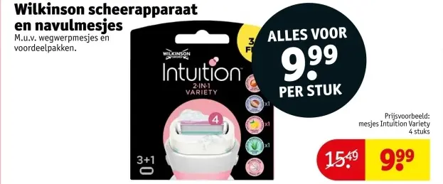 Aanbieding: Wilkinson scheerapparaat en navulmesjes