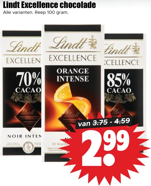 Aanbieding: Excellence chocolade