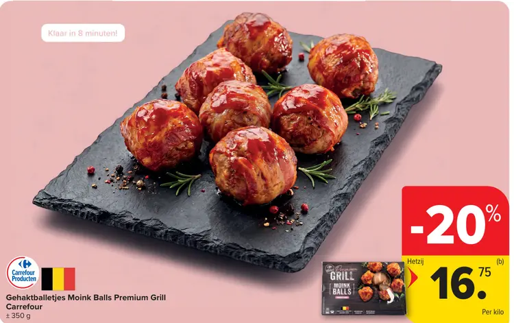 Promotie: Gehaktballetjes Moink Balls Premium Grill