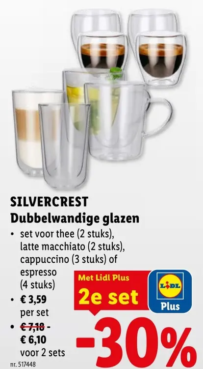 Promotie: Dubbelwandige glazen