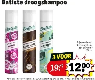 Promotie: Droogshampoo