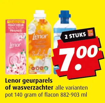 Aanbieding: Lenor geurparels of wasverzachter