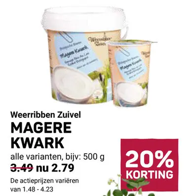 Aanbieding: Magere kwark
