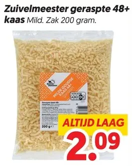 Aanbieding: Geraspte 48+ kaas Mild