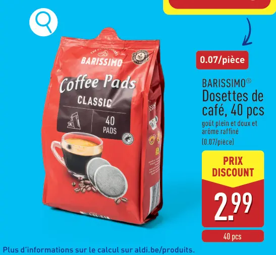 Offre: Dosettes de café