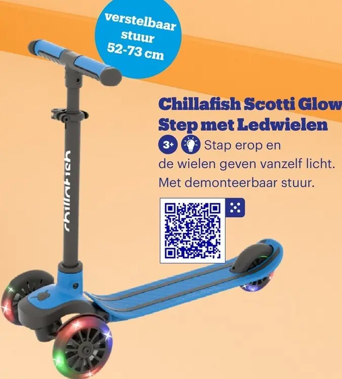 Promotie: Chillafish Scotti Glow Step met Ledwielen