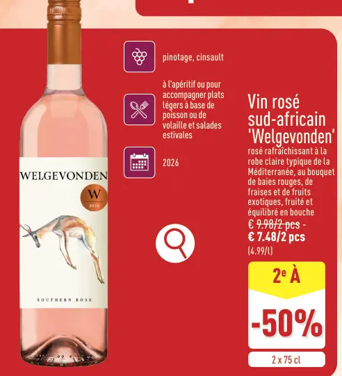 Offre: Welgevonden Vin rosé sud-africain