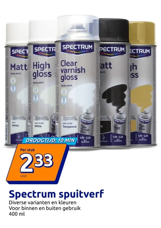Aanbieding: Spectrum spuitverf