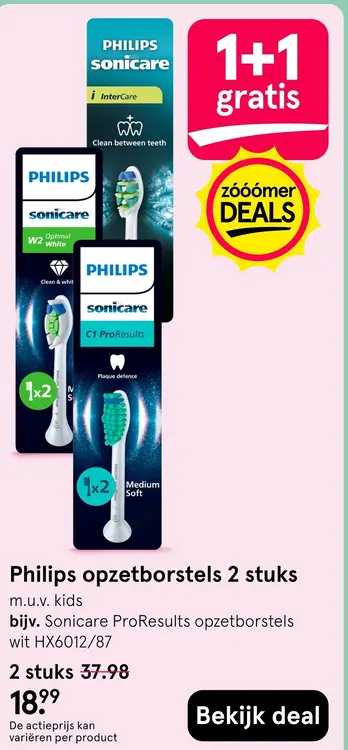 Aanbieding: Philips opzetborstels
