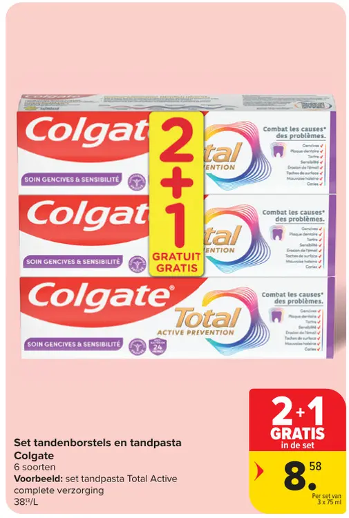 Promotie: Set tandenborstels en tandpasta