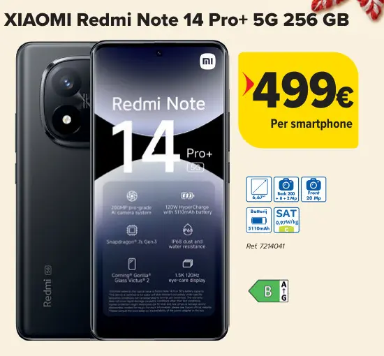 Aanbieding: Redmi Note 14 Pro+ 5G 256 GB