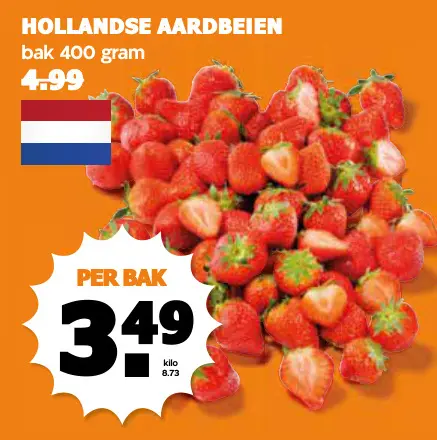 Aanbieding: Hollandse aardbeien