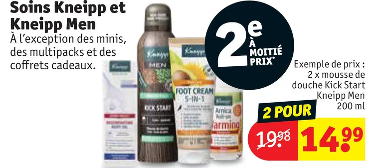Offre: Soins Kneipp et Kneipp Men