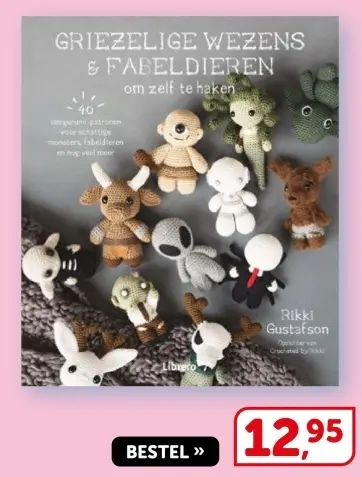 Aanbieding: Hobbyboek - Griezelige Wezens & Fabeldieren om zelf te haken