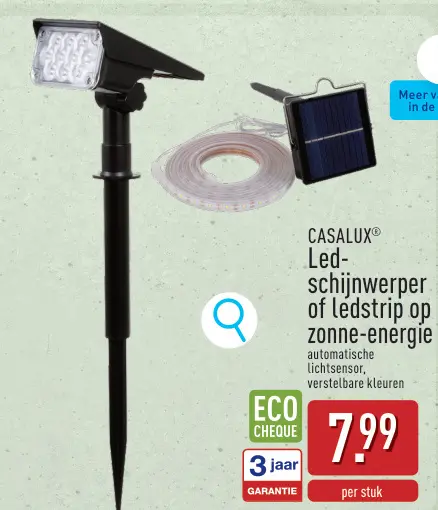 Promotie: Led-schijnwerper of ledstrip op zonne-energie
