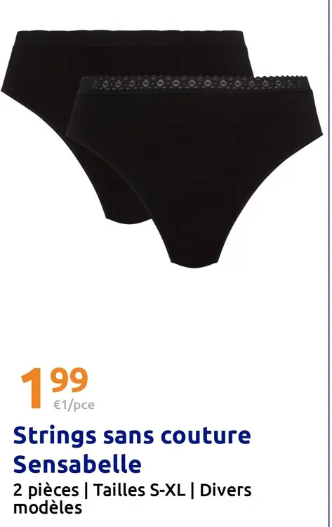 Offre: Strings sans couture Sensabelle