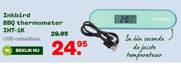 Aanbieding: BBQ thermometer IHT-1K