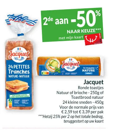 Promotie: Ronde toastjes Natuur of brioche of Toastbrood natuur