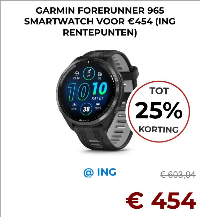 Aanbieding: Forerunner 965 smartwatch
