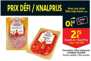 Offre: Charcuterie / Fijne vleeswaren CHARLES OLIVIER