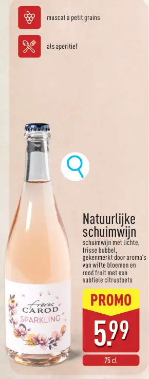 Promotie: Natuurlijke schuimwijn