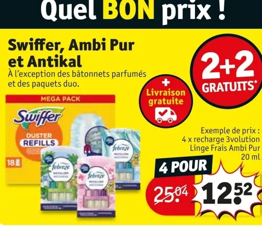 Offre: Swiffer, Ambi Pur et Antikal