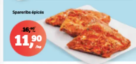 Offre: Spareribs épicés