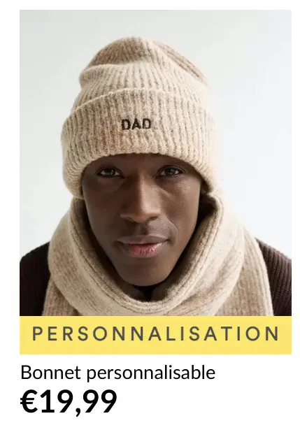 Offre: Bonnet personnalisable