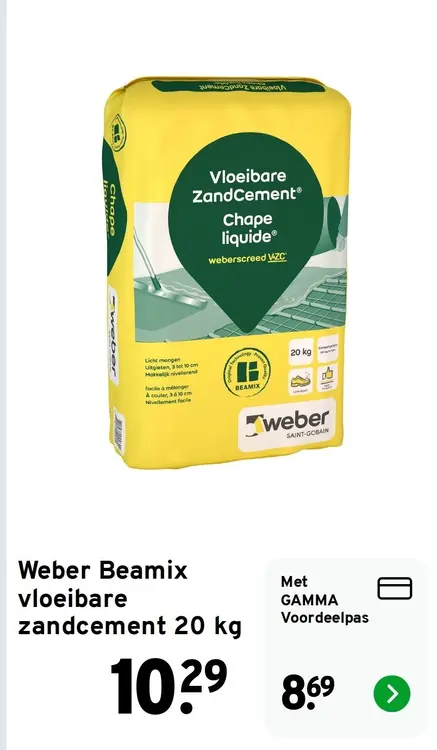Aanbieding: Vloeibare zandcement