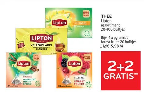 Promotie: THEE Lipton assortiment
