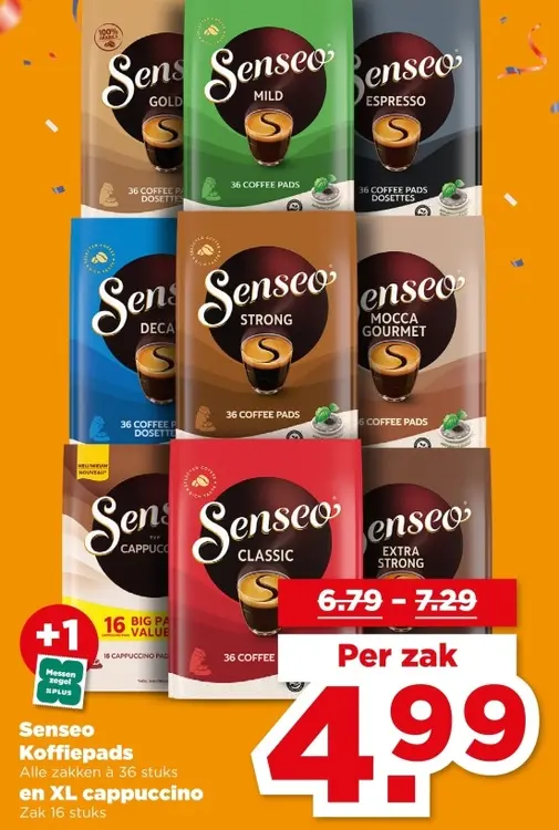 Senseo Koffiepads en XL cappucino