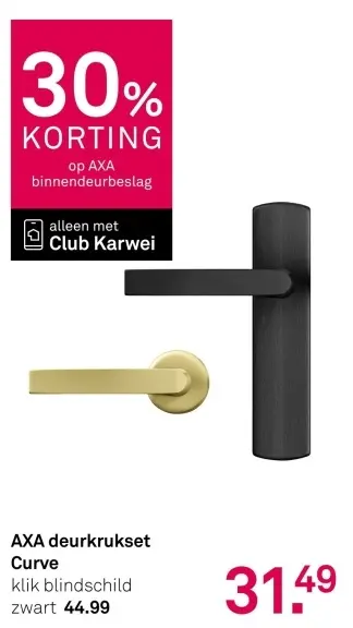 Aanbieding: Deurkrukset Curve