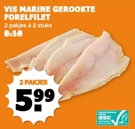 Aanbieding: Gerookte forelfilet