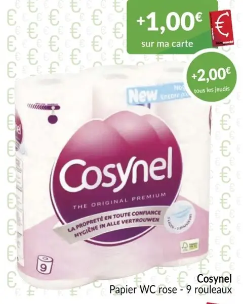 Offre: Papier WC rose