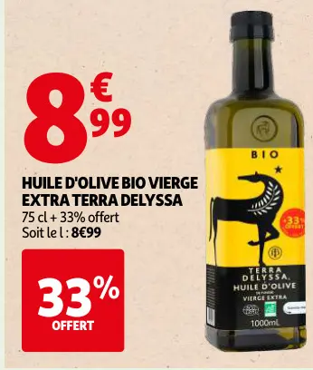 Offre: Huile d'olive bio vierge extra
