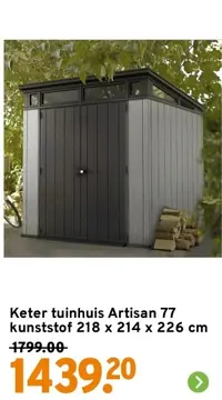 Aanbieding: Keter tuinhuis Artisan 77
