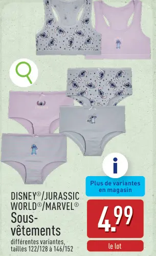 Offre: Sous-vêtements