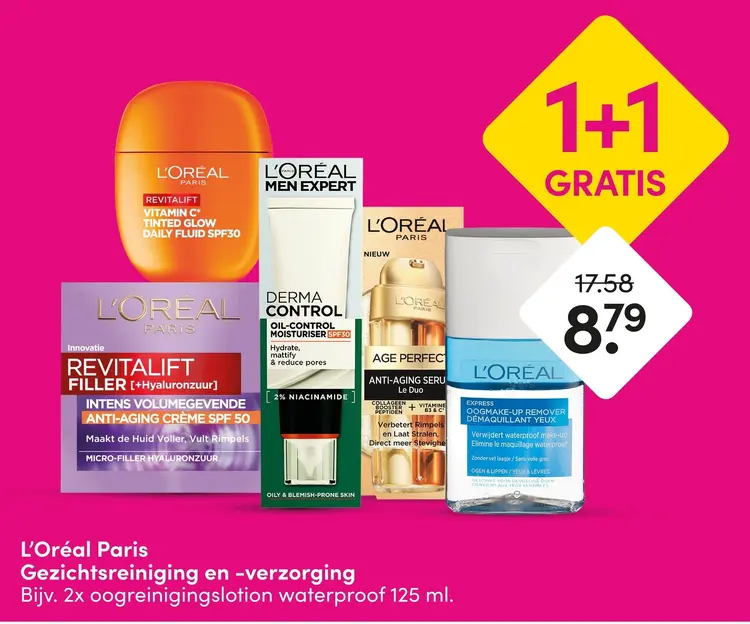 Aanbieding: Gezichtsreiniging en -verzorging