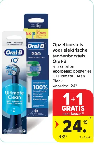 Promotie: Opzetborstels voor elektrische tandenborstels