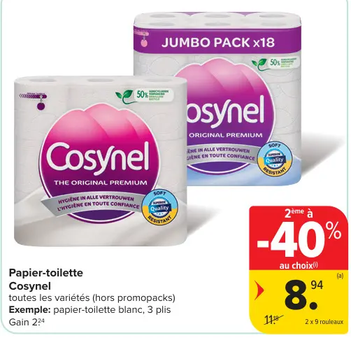 Offre: Papier-toilette
