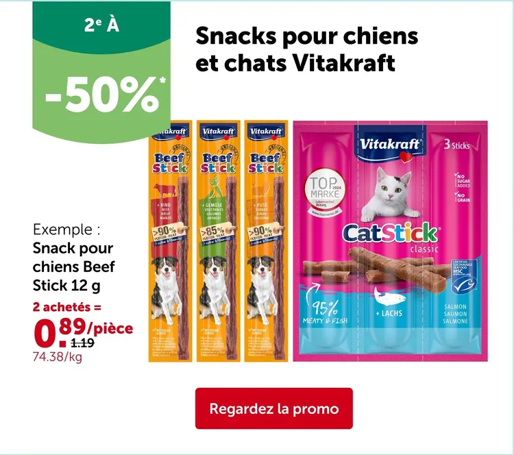 Offre: Snacks pour chiens et chats