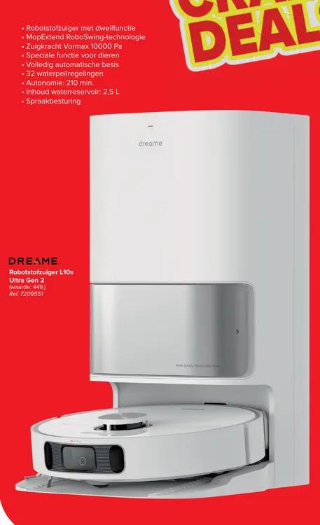 Promotie: Robotstofzuiger L10s Ultra Gen 2